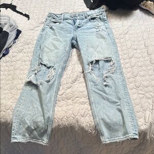 American Eagle Distressed Light Blue Women's Jeans